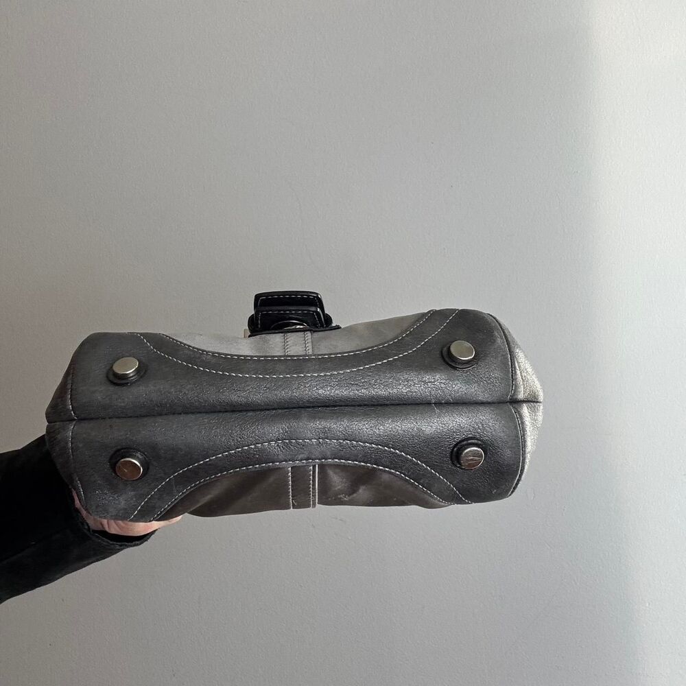 Coach Women's Grey and Silver Bag - Picture 4 of 8